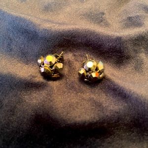 Black iridescent studs